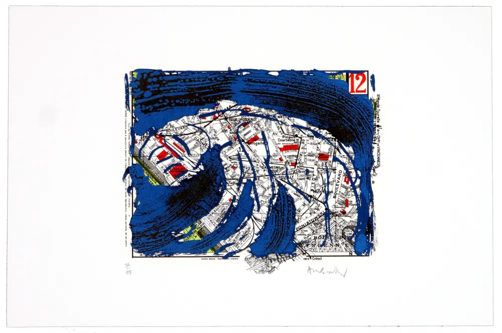 石版画 Alechinsky - Douzième arrondissement (Paris)