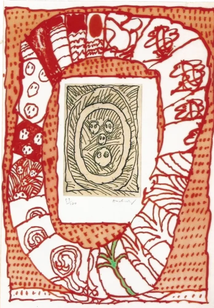 版画 Alechinsky - Dusseldorf