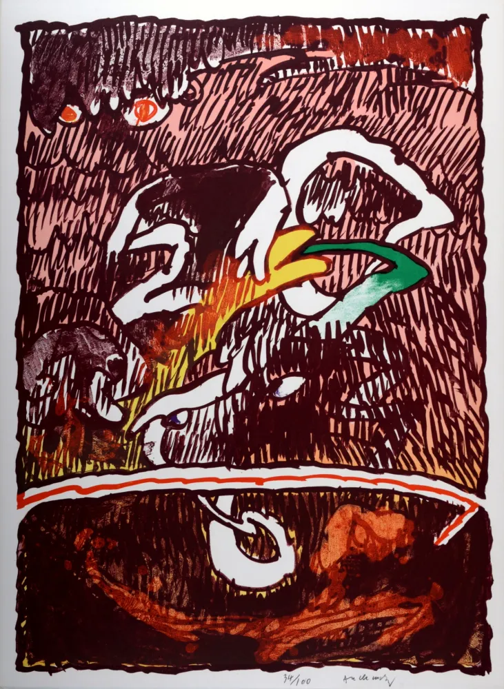 石版画 Alechinsky - Flying Object, 1977 - Hand-signed