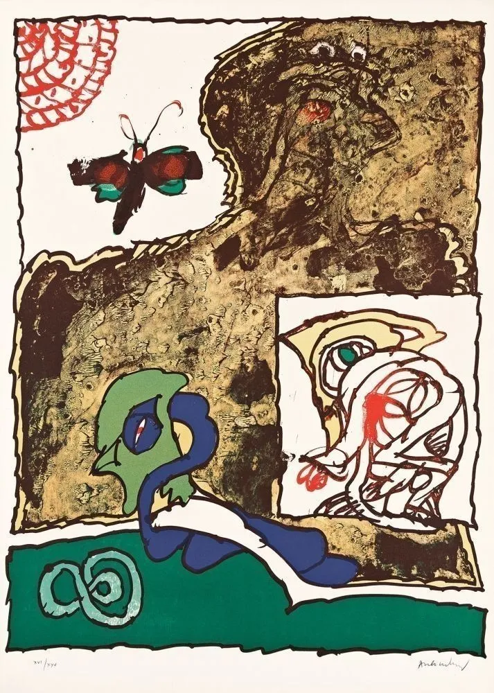 石版画 Alechinsky - Gnomes et Gnose