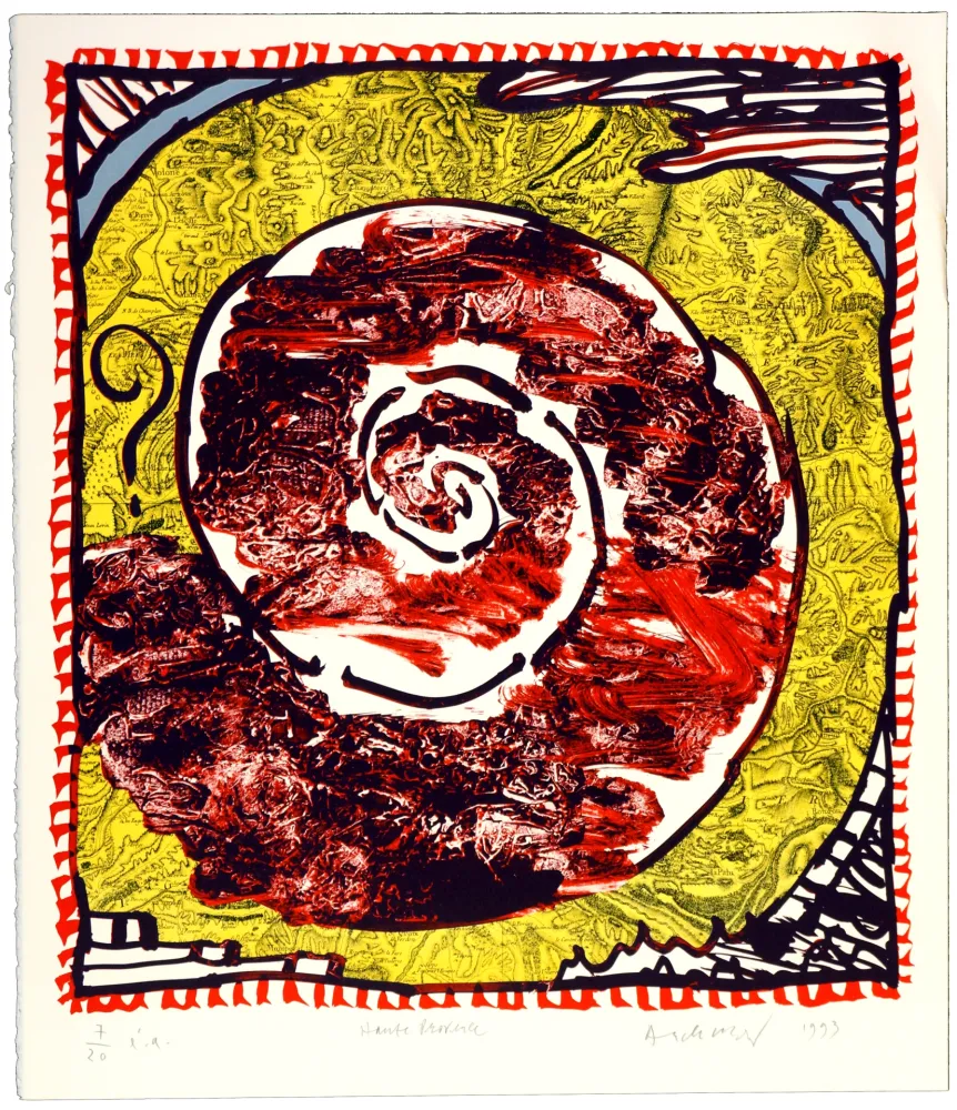 石版画 Alechinsky - Haute provence