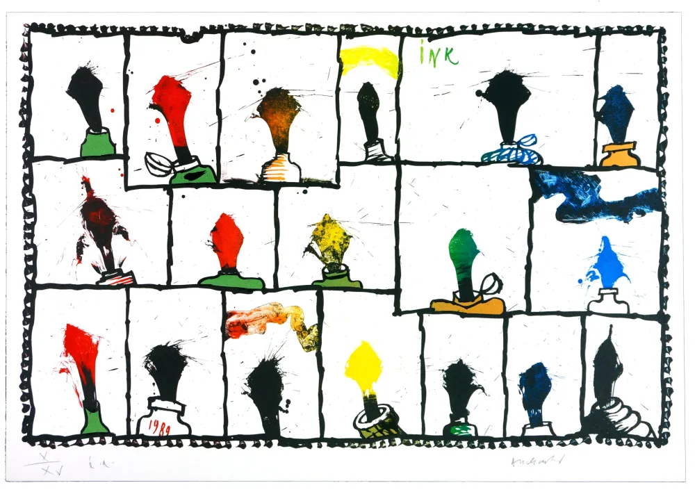 石版画 Alechinsky - Ink