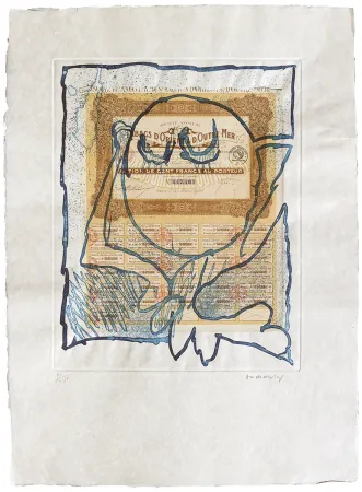 蚀刻版画 Alechinsky - Krach II.