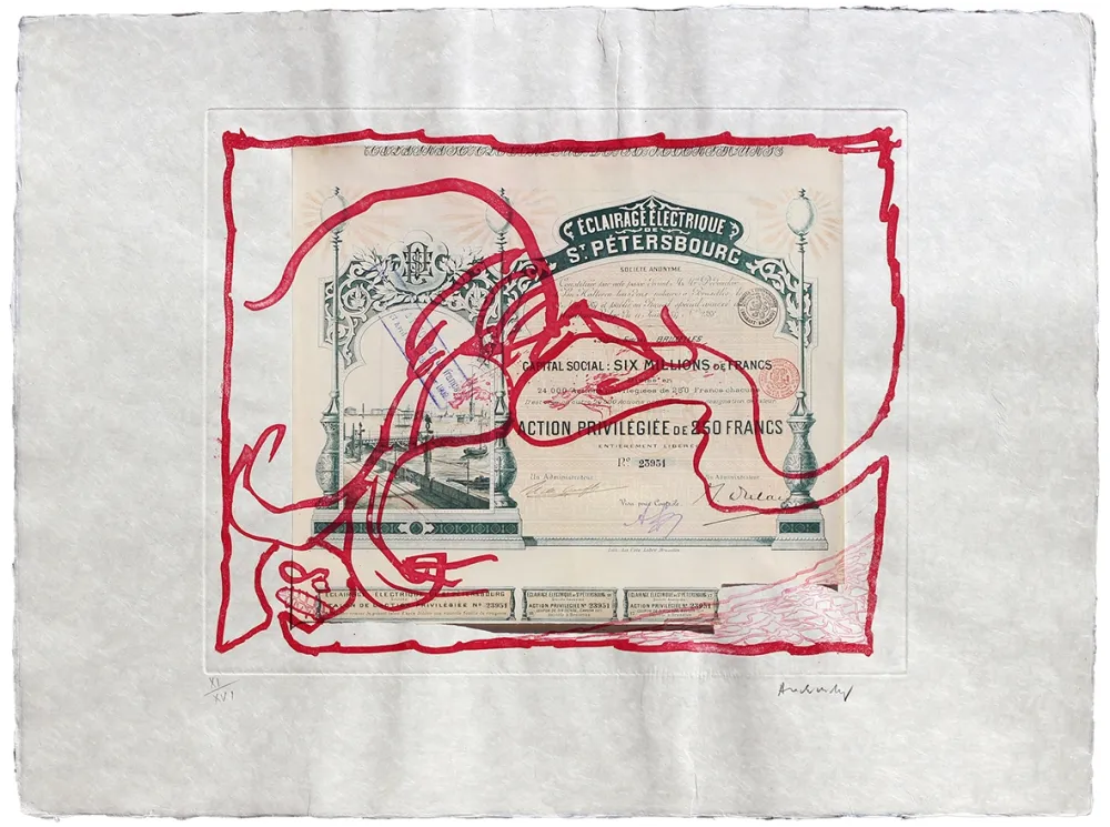 蚀刻版画 Alechinsky - Krach IV.