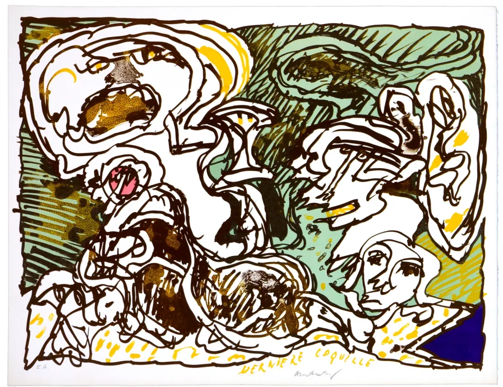 石版画 Alechinsky - La dernière coquille