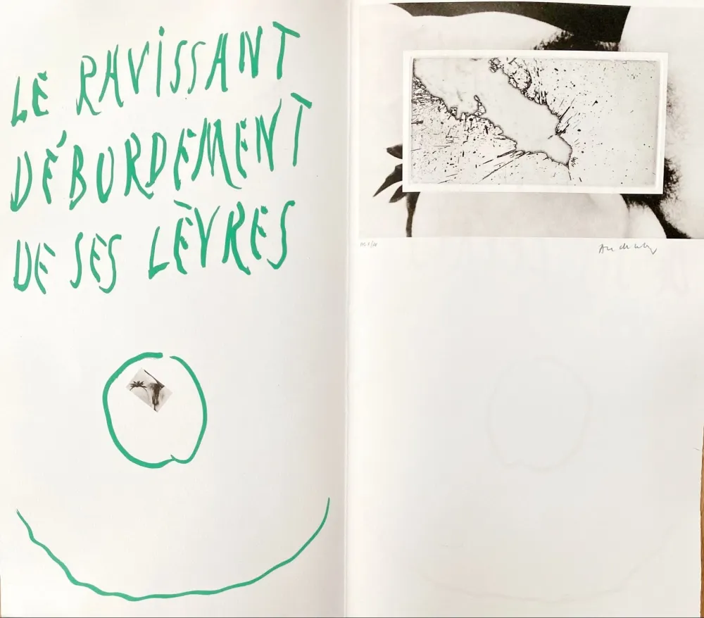 蚀刻版画 Alechinsky - Le ravissant débordement de ses lèvres