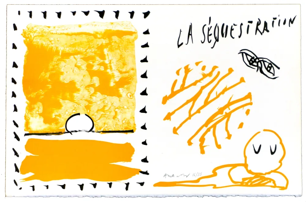 石版画 Alechinsky - Le rêve de l'ammonite 1