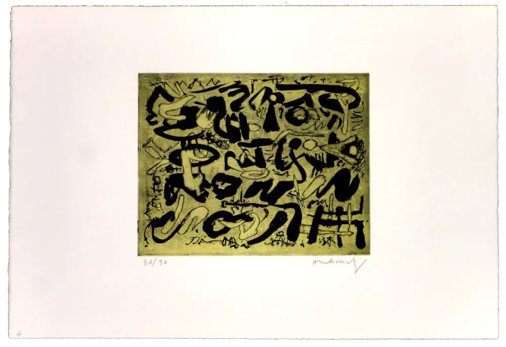 石版画 Alechinsky - Les ombres