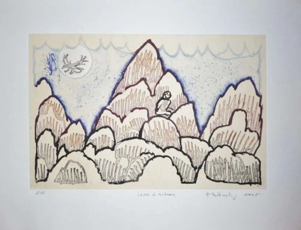 版画 Alechinsky - Lever de rideau