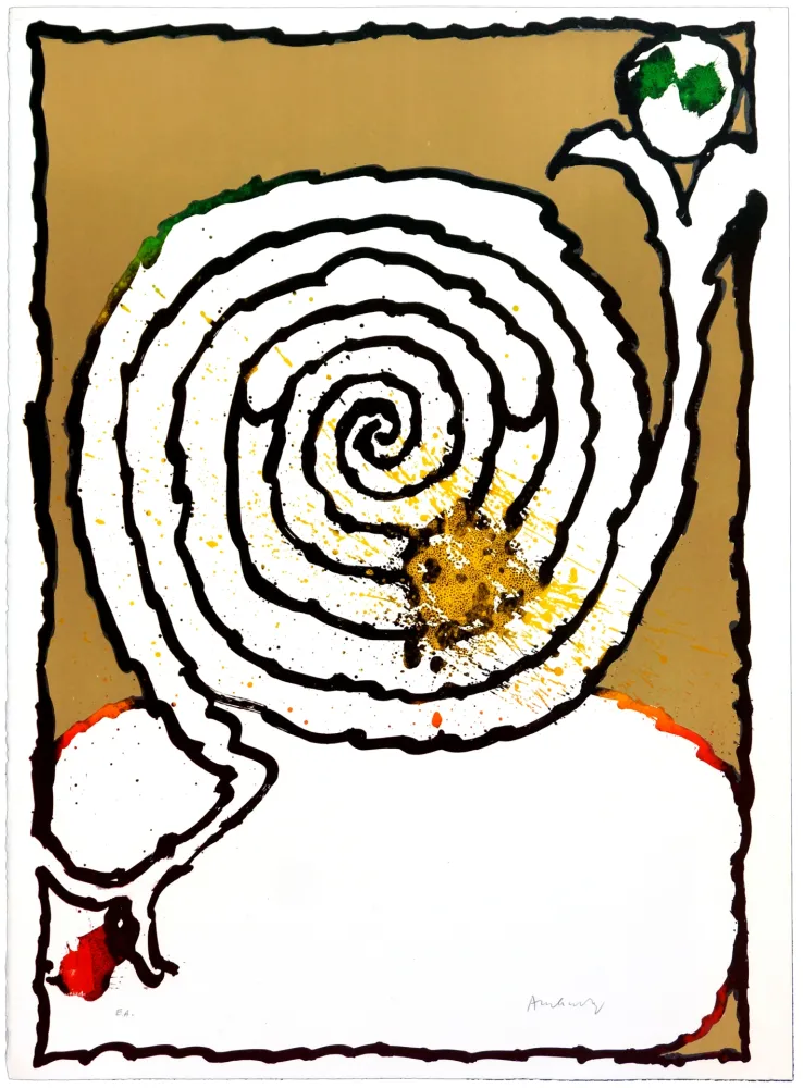 石版画 Alechinsky - Long Playing