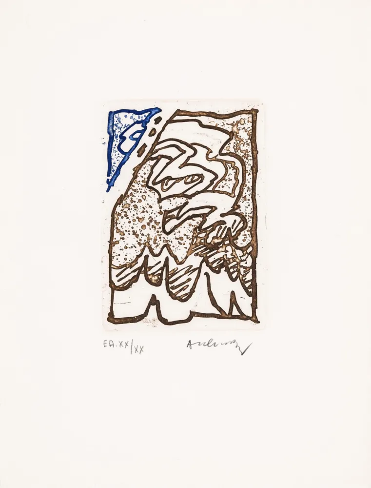 蚀刻飞尘法 Alechinsky - Maint corps des chambres 07