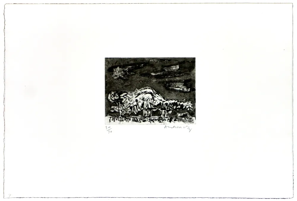 石版画 Alechinsky - Montagne-Dragon