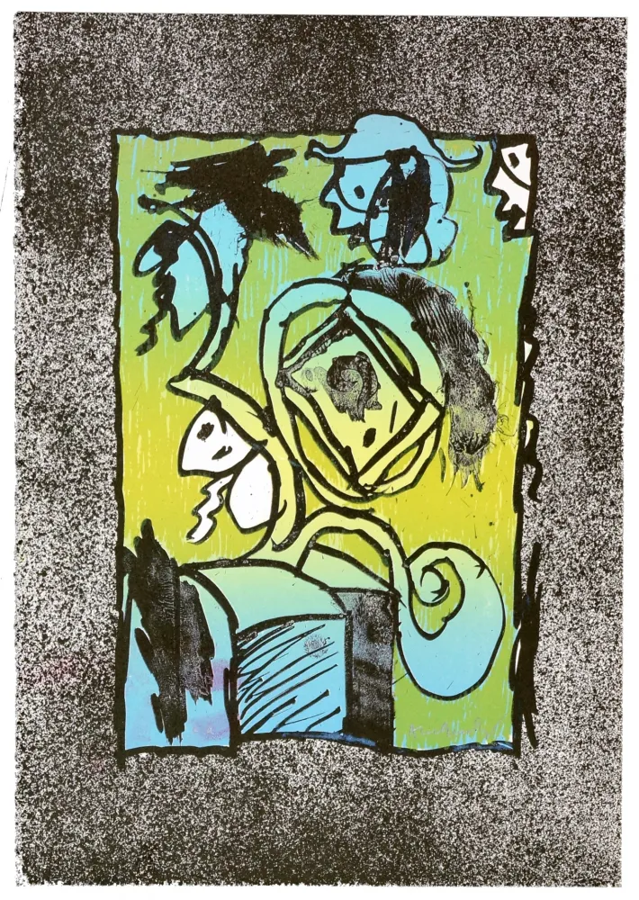 石版画 Alechinsky - Nuit blanche