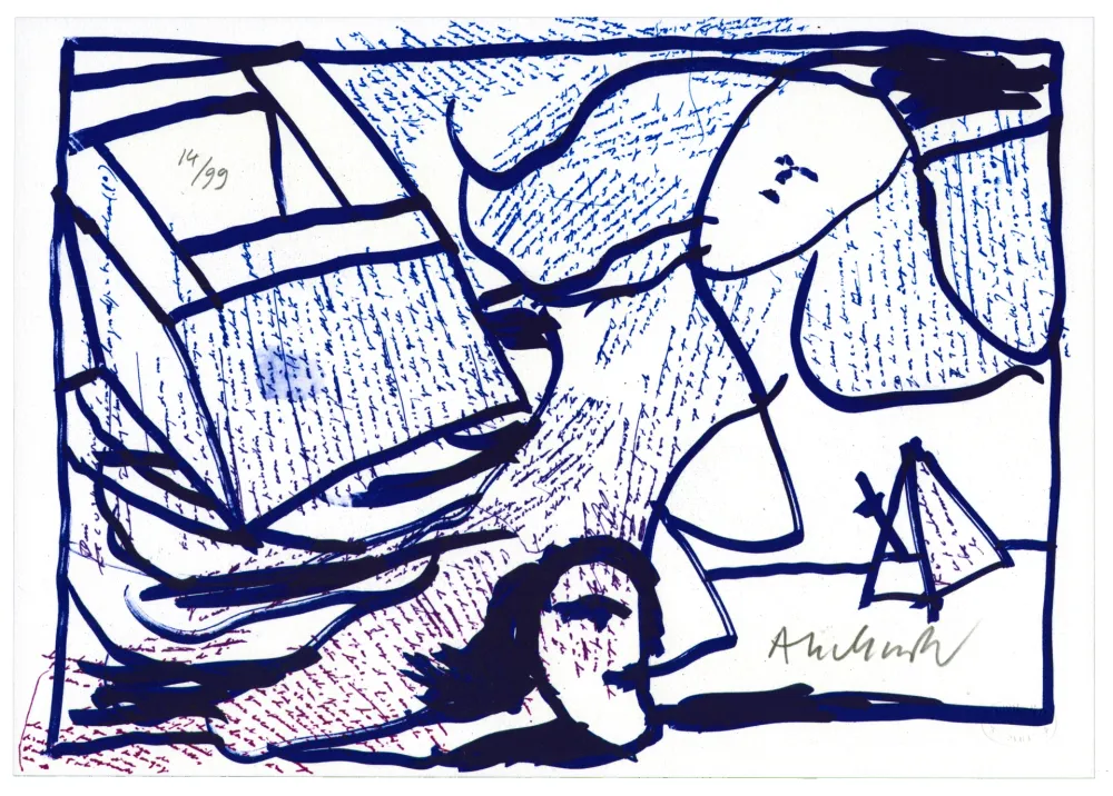 石版画 Alechinsky - Pointes et Feutres (4)