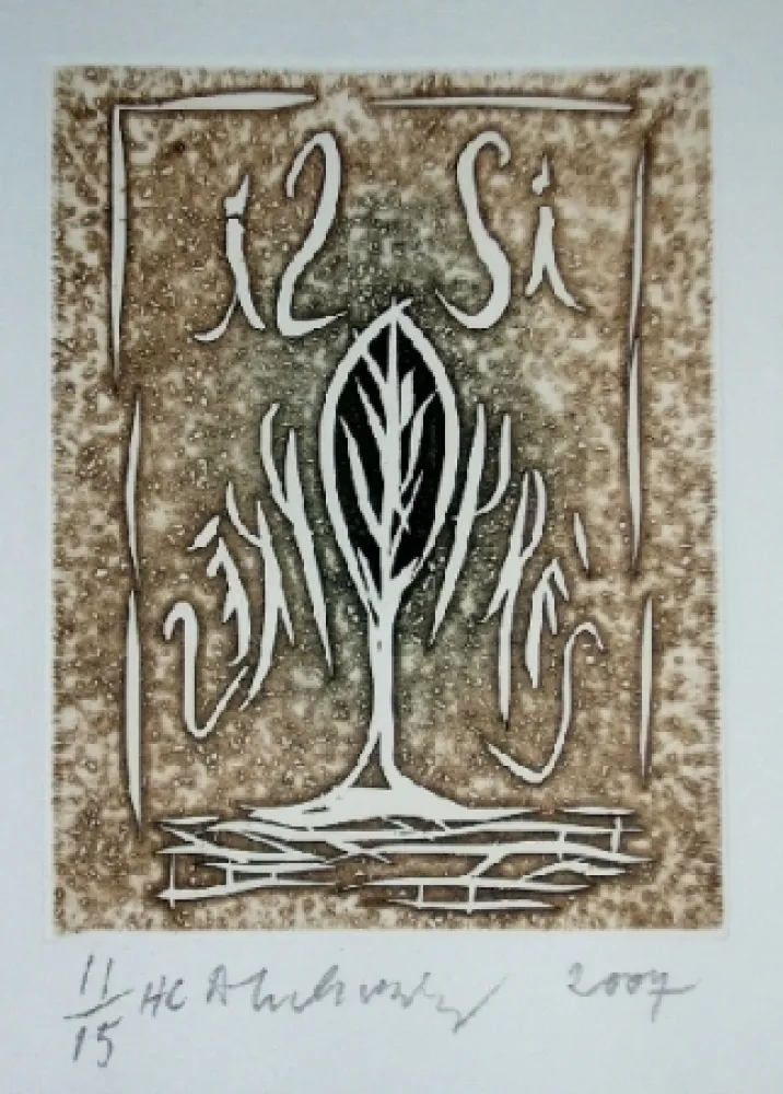 蚀刻飞尘法 Alechinsky - Sans titre