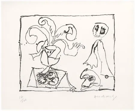 蚀刻版画 Alechinsky - Sans titre