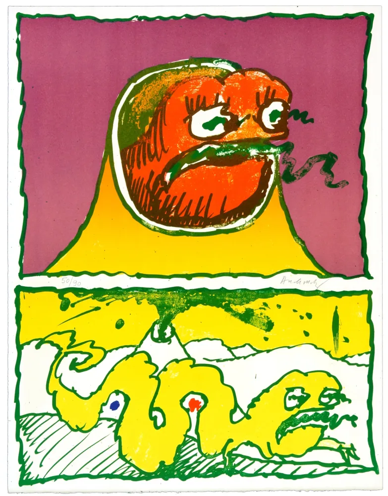 石版画 Alechinsky - Vulcanalogies IV