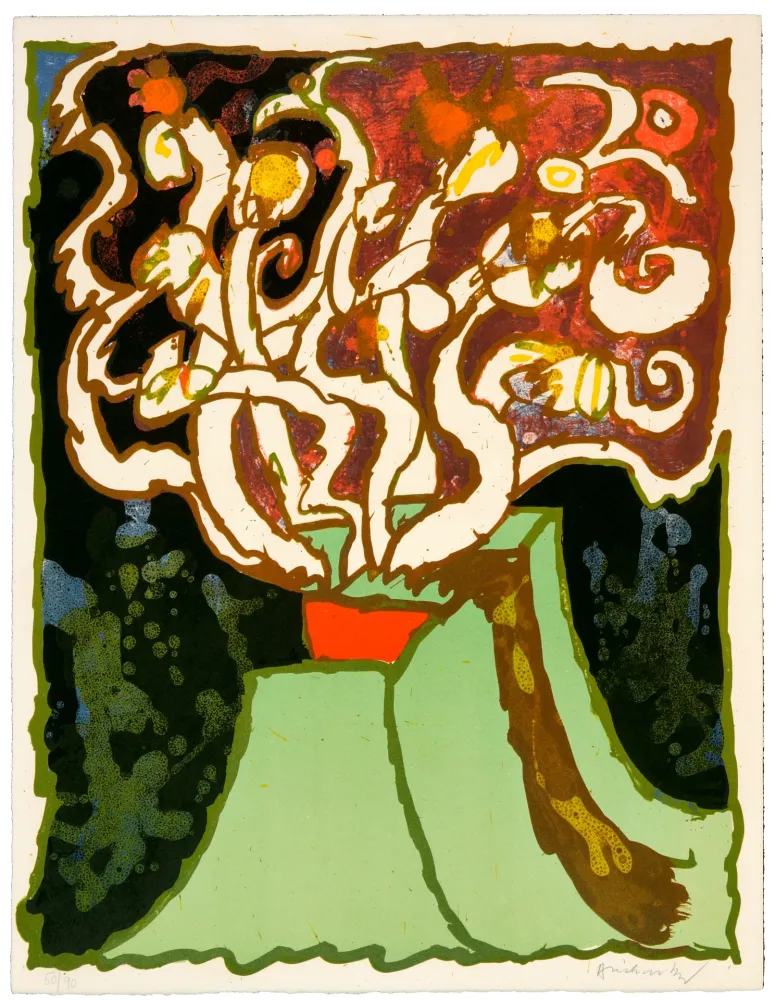 石版画 Alechinsky - Vulcanalogies V