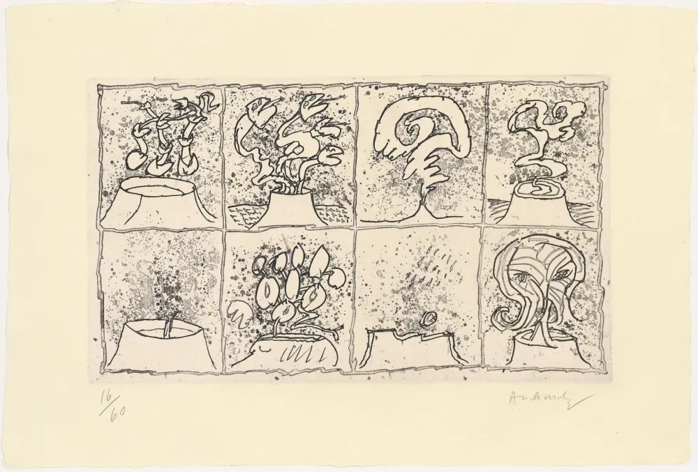 蚀刻版画 Alechinsky - Vulcanalyses 02