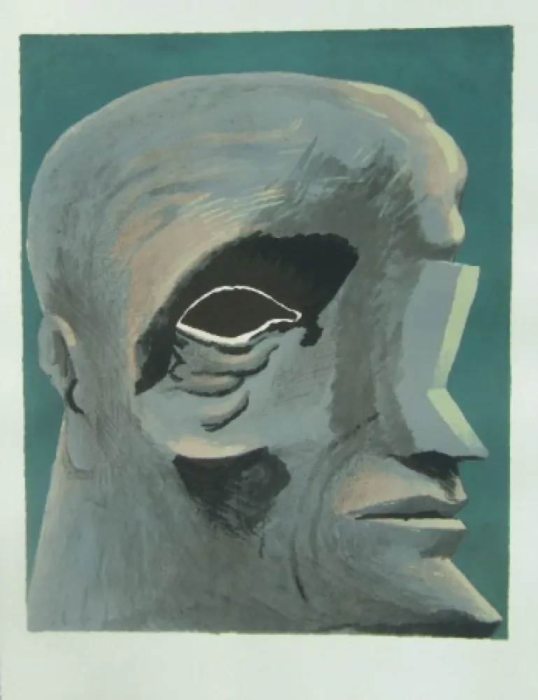 石版画 Antes - Omaggio a Michelangelo