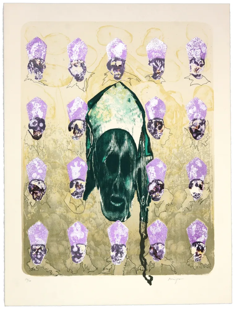 石版画 Aritza - Papa Verde