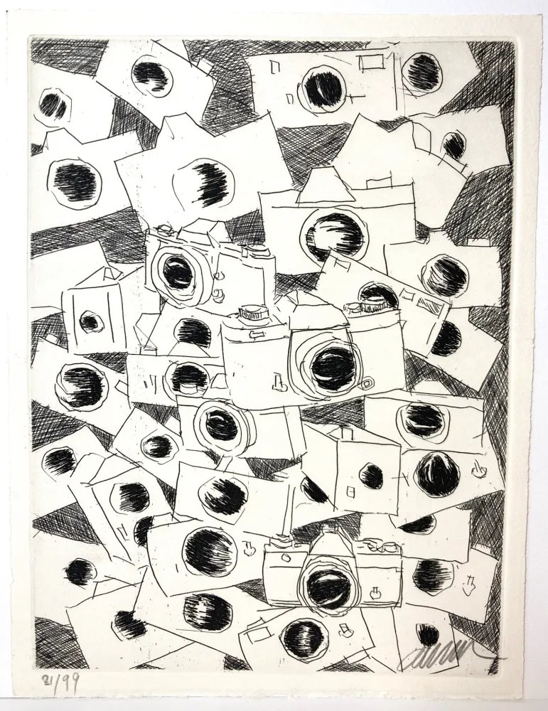 蚀刻版画 Arman - Accumulations 