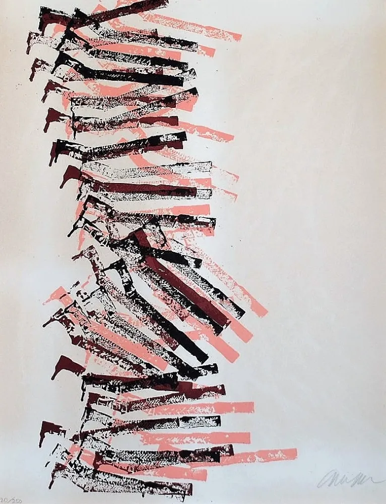 石版画 Arman - Drill's Fall