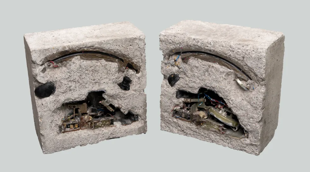 复数作品 Arman - En Raison de l'Encombrement del lignes