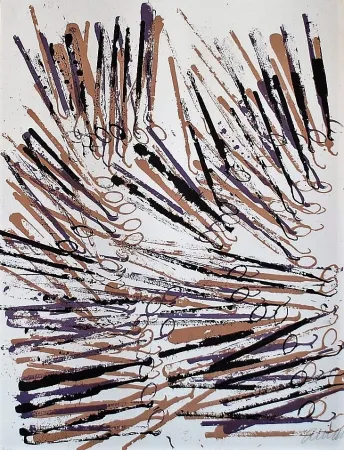 石版画 Arman - Gums Galore