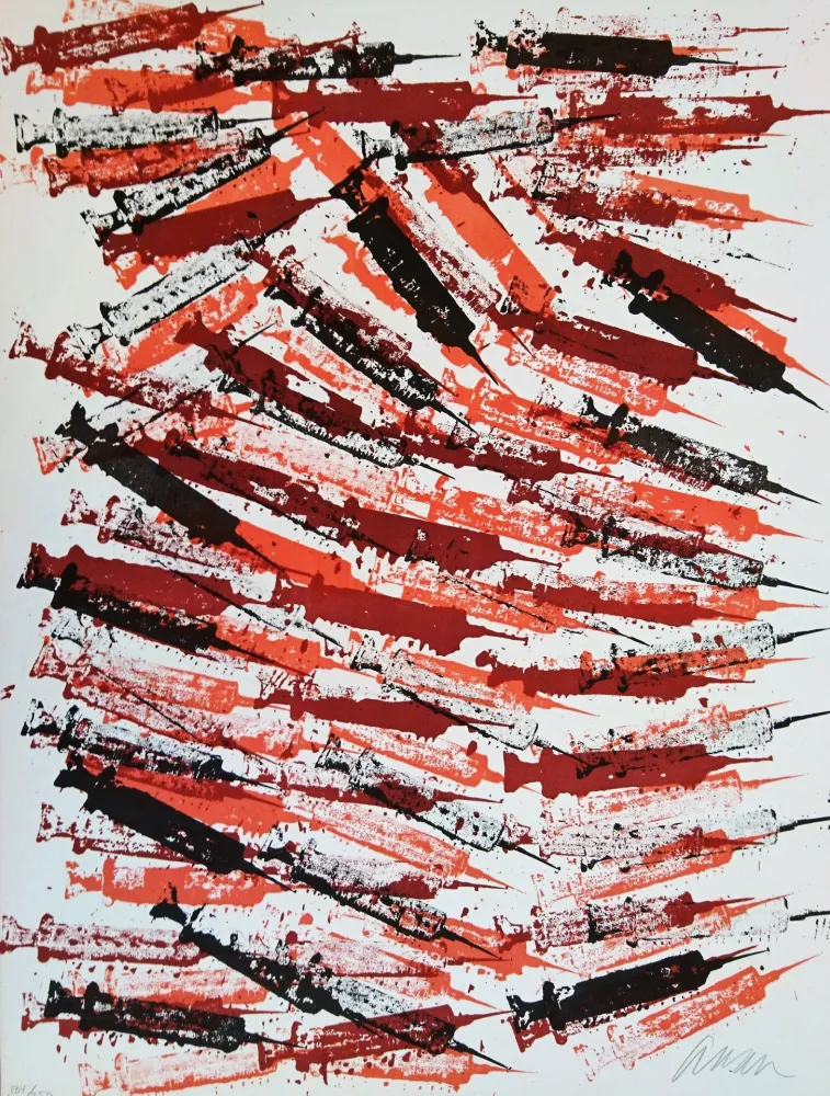 石版画 Arman - Hypored