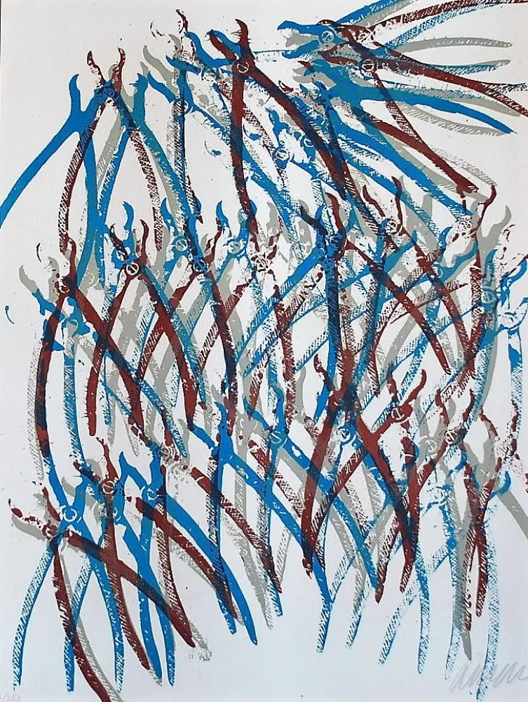 石版画 Arman - Jaws