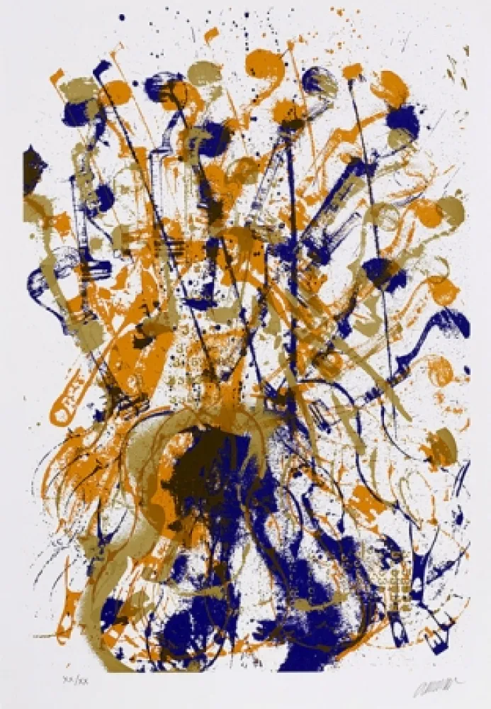 丝网印刷 Arman - Trio à cordes I