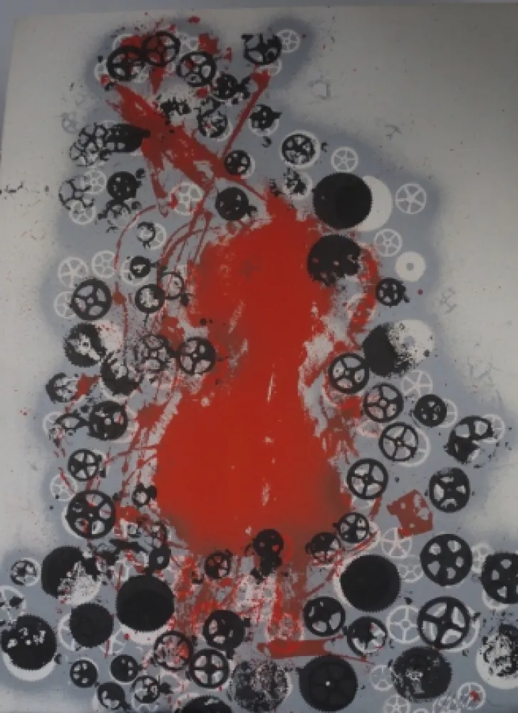 石版画 Arman - Violon