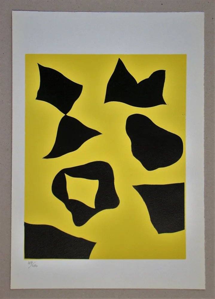 木刻 Arp - Es schneit nach oben