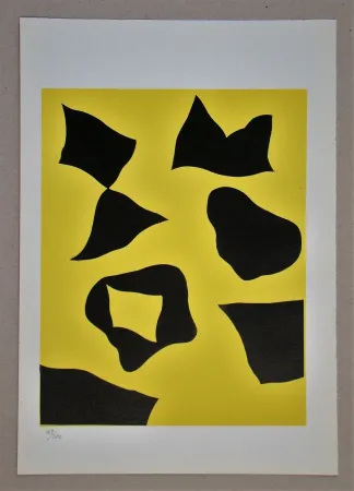 木刻 Arp - Es schneit nach oben