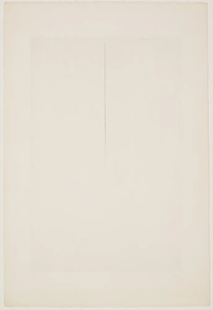 干刻版画 Asse - FENÊTRE-ESPACE, 1974.