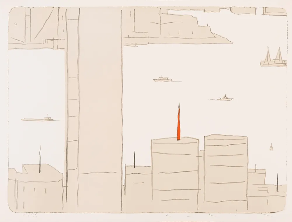 石版画 Avril - HK - Morning