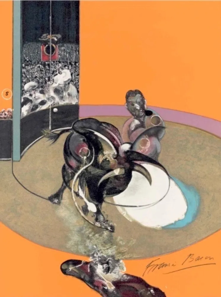 石版画 Bacon -  Study for bullfight, n° 1 