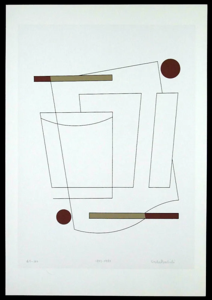 丝网印刷 Badiali - Composizione (tavola 3)