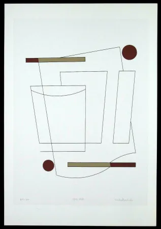 丝网印刷 Badiali - Composizione (tavola 3)