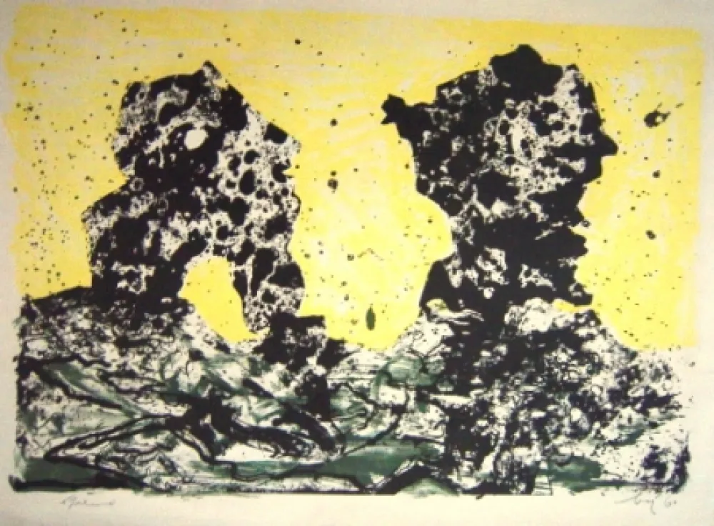 石版画 Baj -  Due Personnaggi