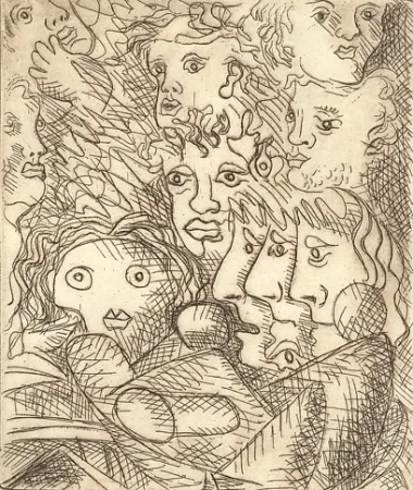 版画 Baj - Senza titolo