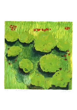 石版画 Balas - Le premier enclos