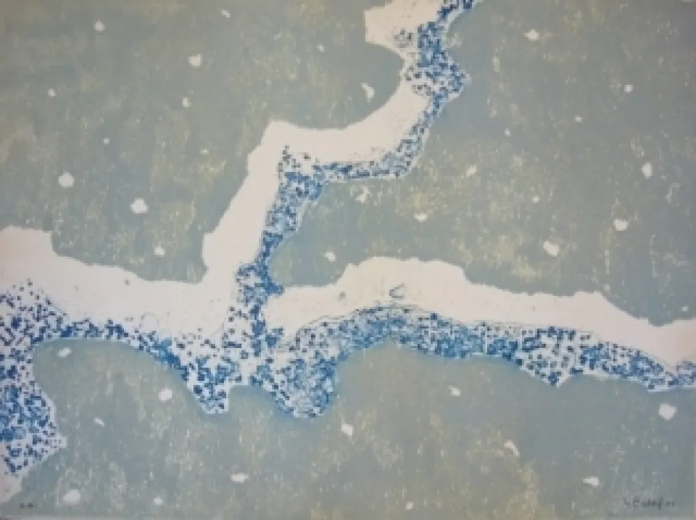 版画 Ballif - Neige