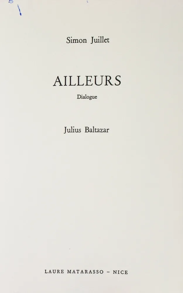 插图书 Baltazar - Ailleurs