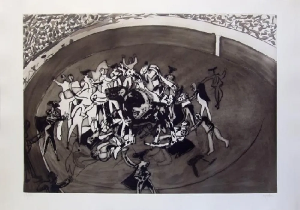 蚀刻飞尘法 Barjola  - Cogida