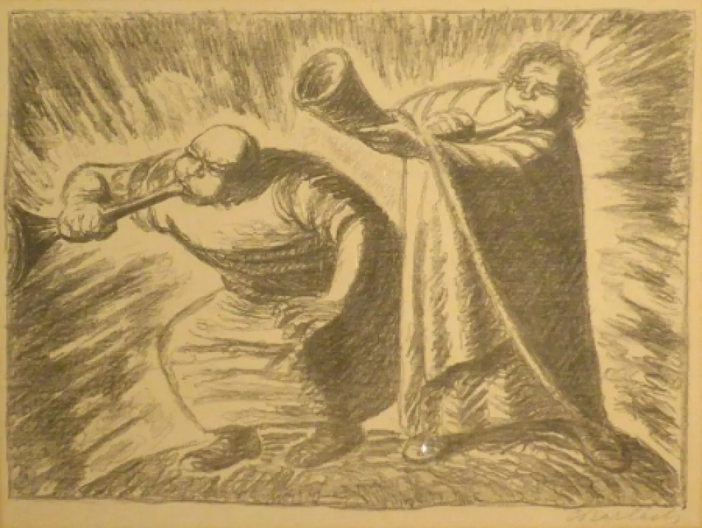 石版画 Barlach - Der neue Tag