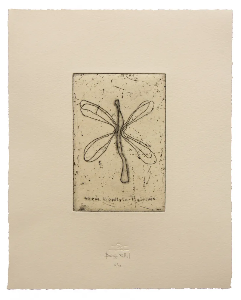 蚀刻版画 Baroja-Collet - 46 Rue Hippólyte-Maindron