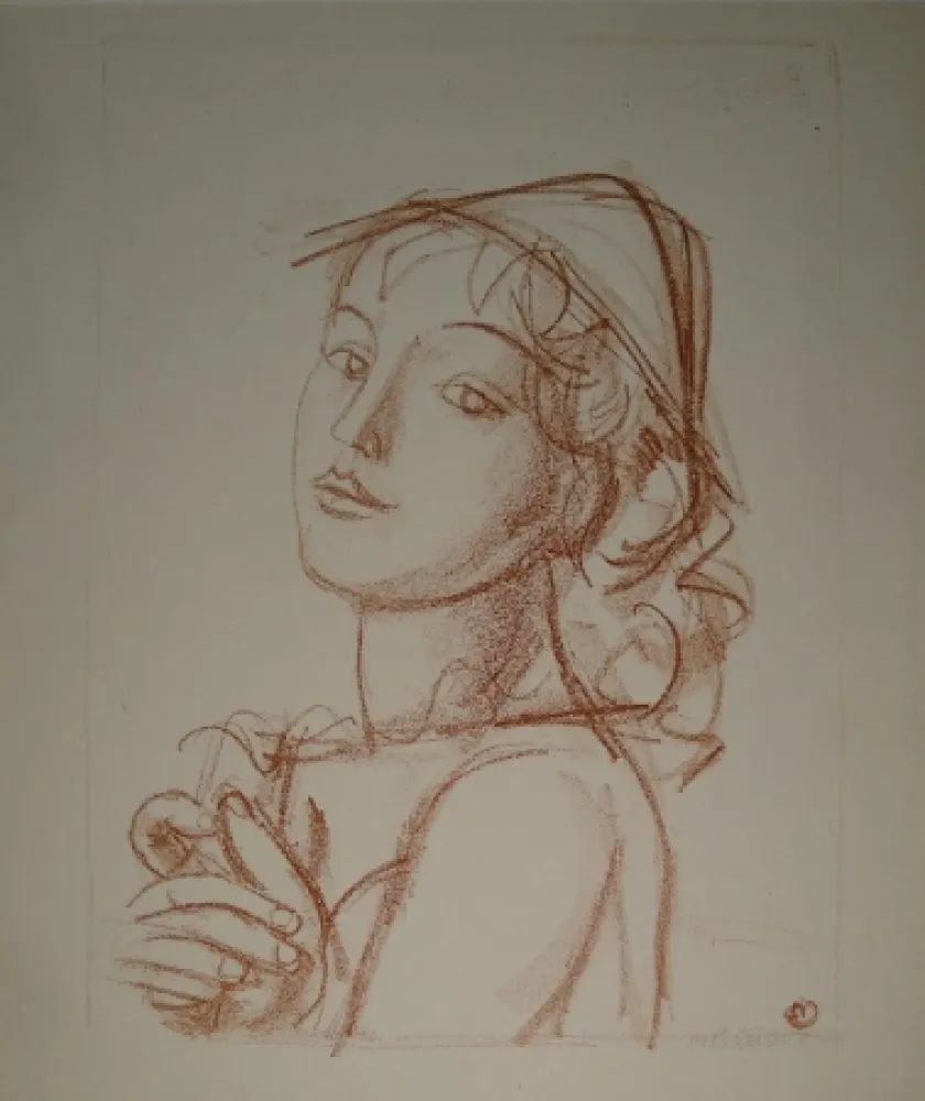 石版画 Barraud - Arlequin