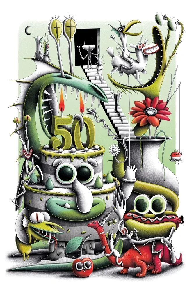 数码版画 Barrome Forgues - 50 ans